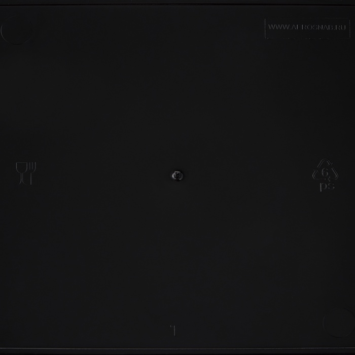 Тарелка пластиковая одноразовая, 17,2×17,2 см, квадратная, глубокая, МИКС