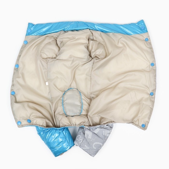 Комбинезон  Комбинезон "Ультра" светоотражающий, размер 14 (ДС 32 см, ОГ 42 см, ОШ 31 см),  голубой