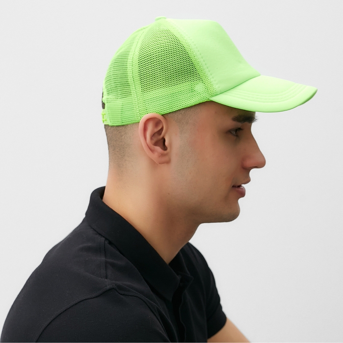 Бейсболка с сеткой MINAKU, цвет зелёный, размер 56-58 Бейсболка с сеткой MINAKU, цвет зелёный, размер 56-58