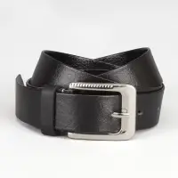 Ремень мужской, ширина 3 см, винт, пряжка металл, цвет чёрный