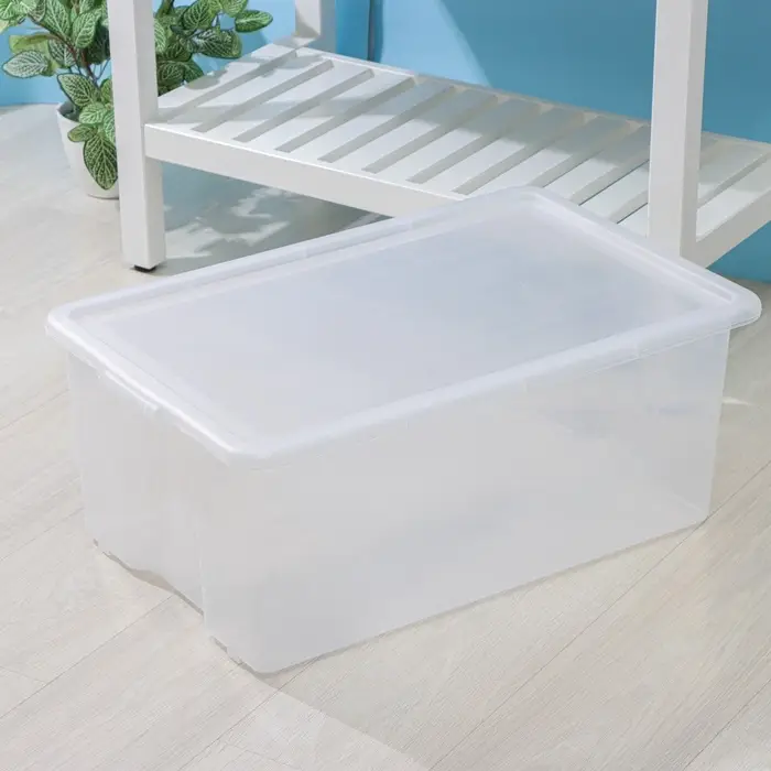 Контейнер для хранения Porter, 50 л, 66&times;42&times;26 см, с крышкой, прозрачный