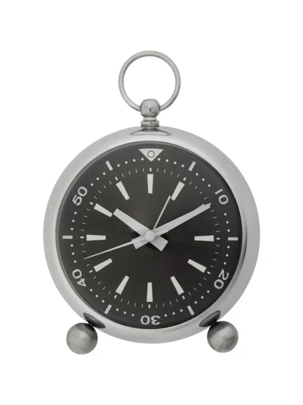 Часы - будильник настольные, плавный ход, на батарейках, подсветка, 14&times;13&times;7 см, d=11 см