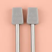 Спицы для вязания, прямые, d=4 мм, 35 см, 2 шт.