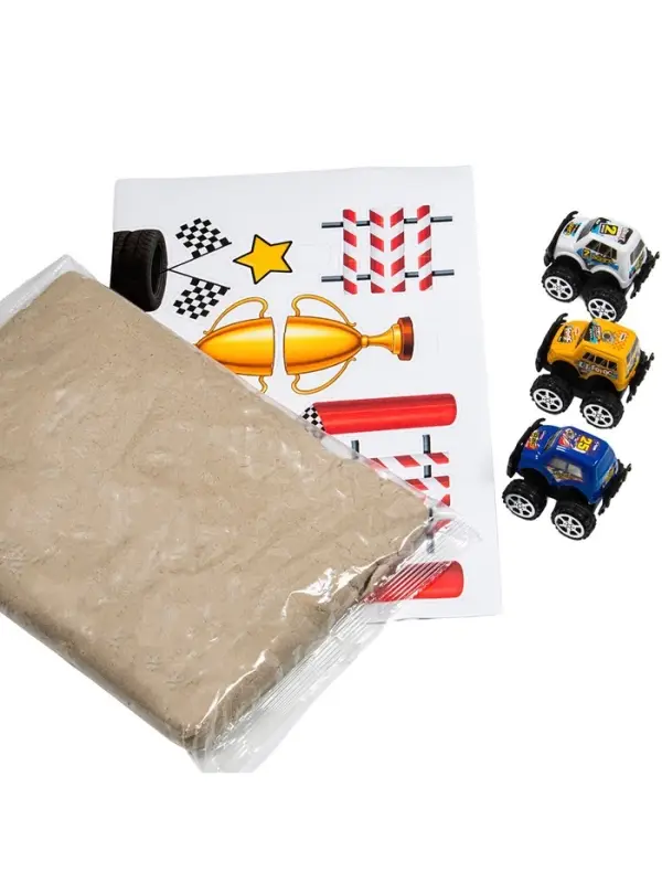 Космический песок “Гонки“ с песочницей 1,5 кг Космический песок “Гонки“ с песочницей 1,5 кг