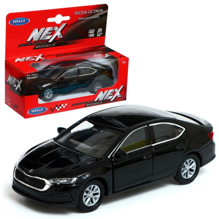 Модель машины Skoda Octavia IV, масштаб 1:38, МИКС Модель машины Skoda Octavia IV, масштаб 1:38, МИКС