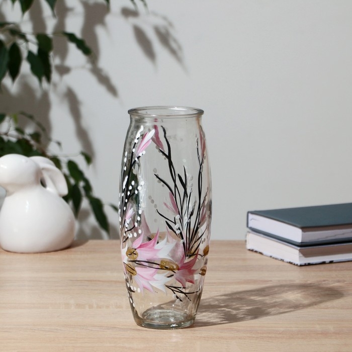 Ваза  Ваза "Майя" роспись на проз.стекле, d-7см 10х23 см