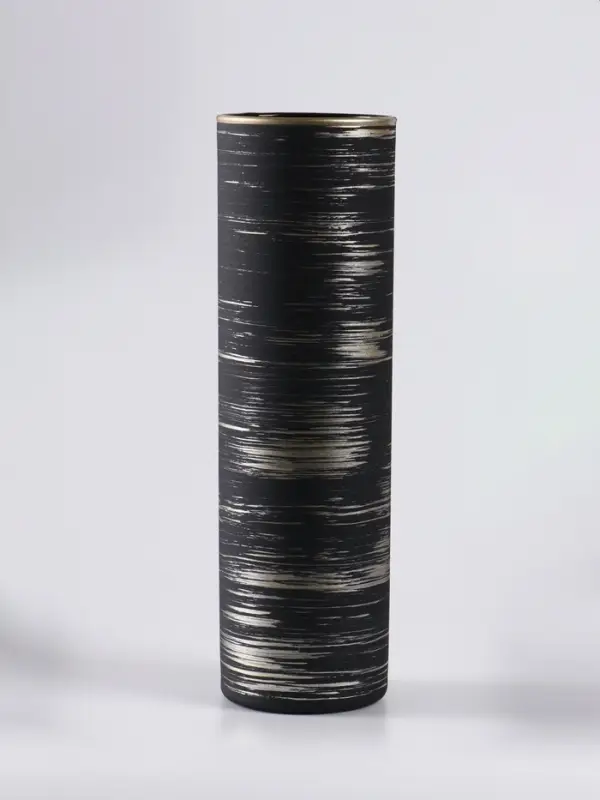 Ваза «Эстетика», h=26 см, стекло, чёрная