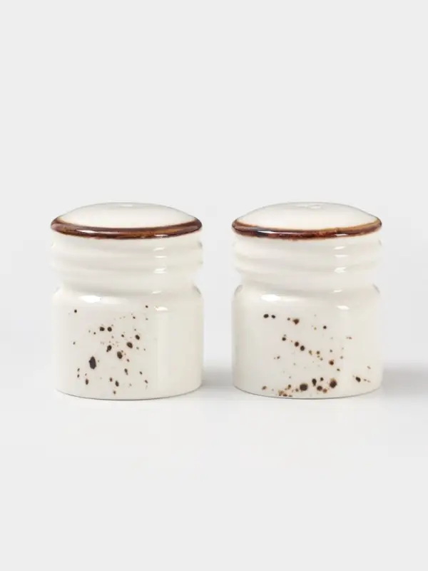 Набор для специй Magistro &laquo;Церера&raquo;, 2 предмета: солонка, перечница, фарфор, белый