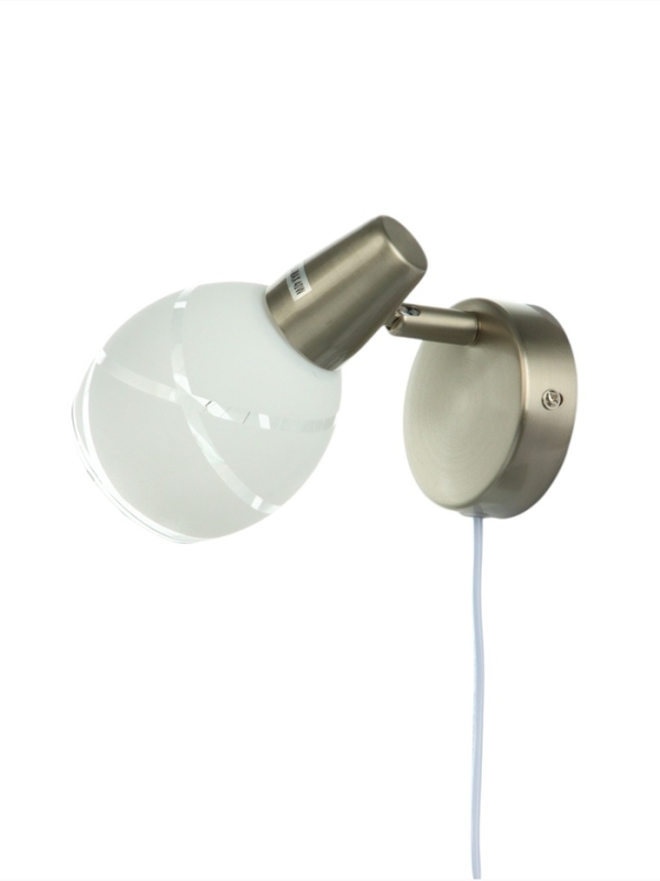 Спот "Ария" 1хЕ14 40Вт сатин 9х17х14 см