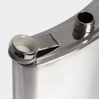 Фляжка Мастер К &laquo;Гигант&raquo;, 1.92 л, подарочная, 64 oz, нержавеющая сталь, серебристая