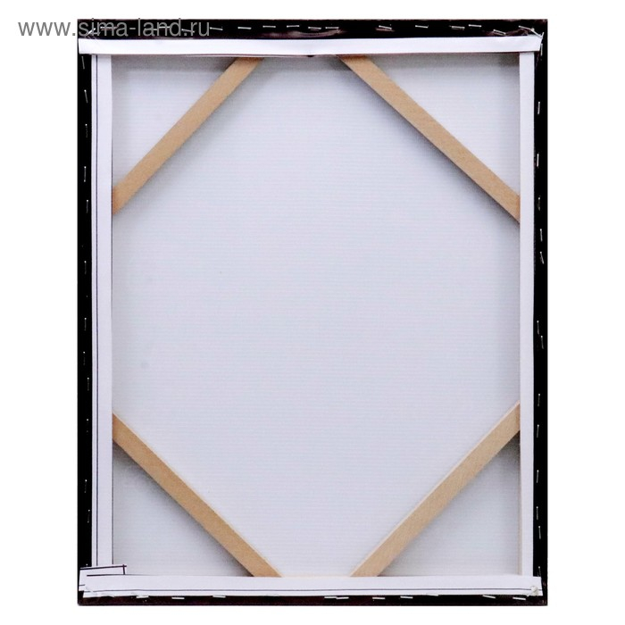 Картина на холсте Картина на холсте "Правила дома" на черном 40х50 см