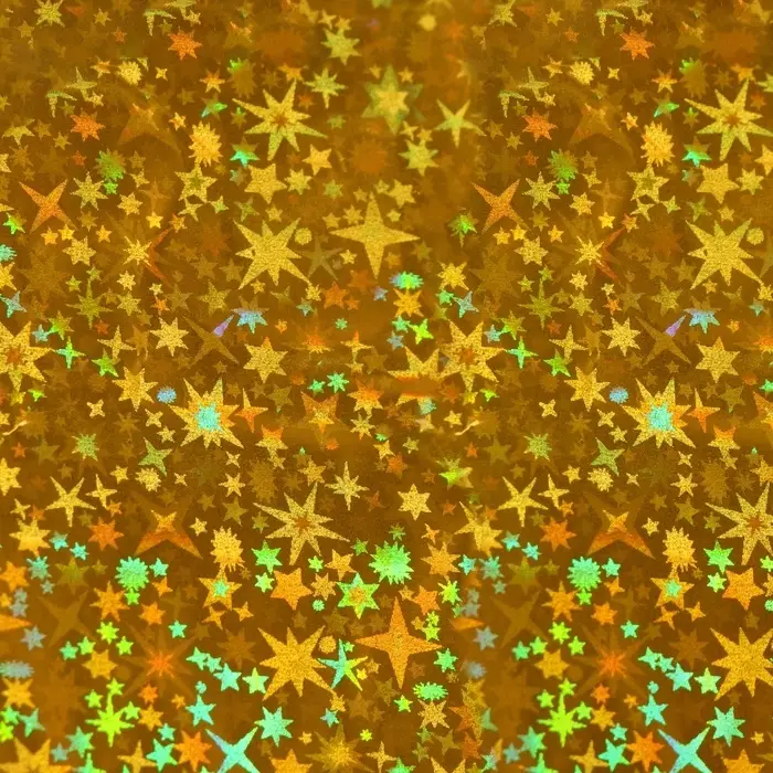 Пленка голографическая, «Звёздное небо», золотая, 70 см × 1 м Пленка голографическая, «Звёздное небо», золотая, 70 см × 1 м