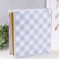 Фотоальбом 50 магнитных листов 23X28см, "Малыш в белой шапочке",  пер-т 3-кольца