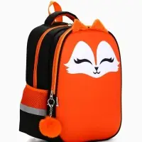 Рюкзак школьный, каркасный, 39&times;30&times;14 см &laquo;Лиса&raquo;