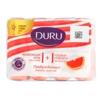 Крем-мыло DURU 1+1 Розовый грейпфрут 4*80 гр.,