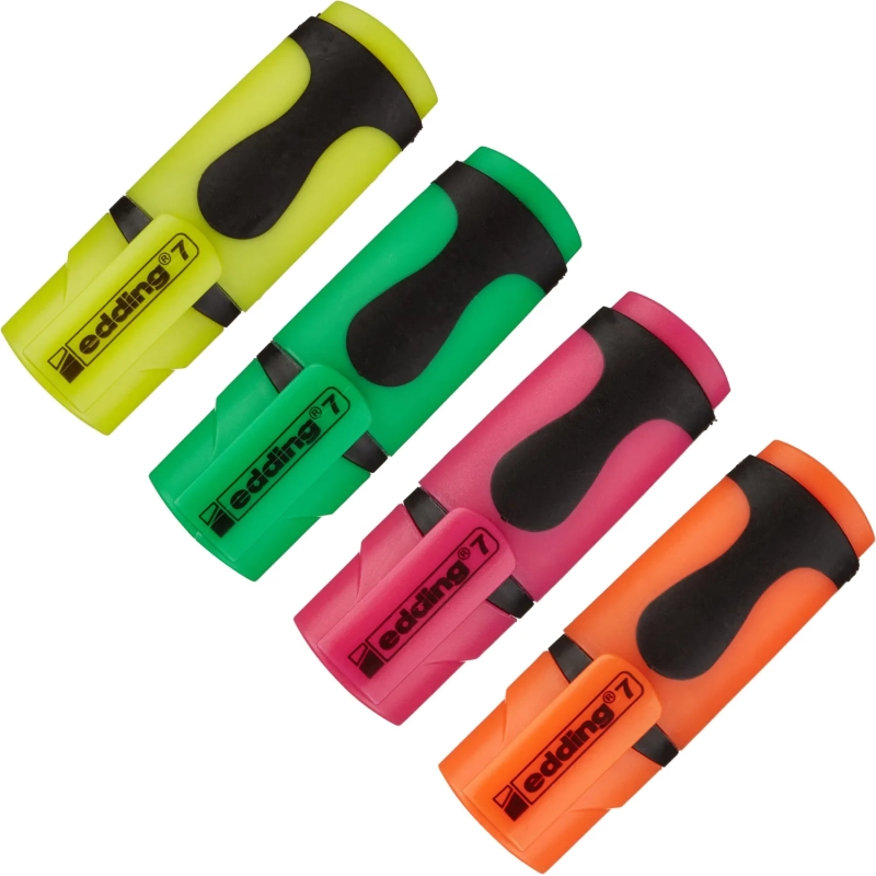 Набор текстовыделителей EDDING MINI E-7/4S 4шт/уп 1-3 мм