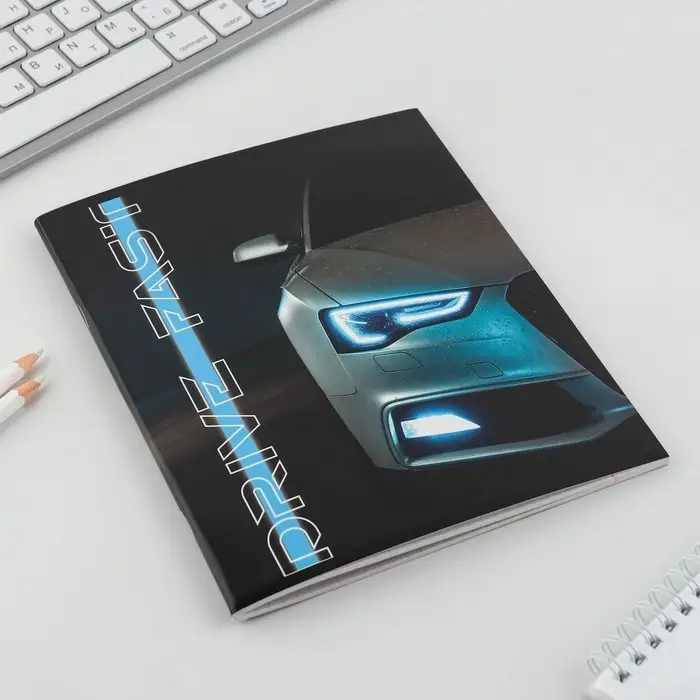 Тетрадь в клетку, 48 л., А5, на скрепке, блок №2 «Машины» МИКС Тетрадь в клетку, 48 л., А5, на скрепке, блок №2 «Машины» МИКС