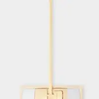 Швабра &laquo;Пастель&raquo;, плоская, окрашенный телескопический черенок, микрофибра, 43&times;14&times;124 см