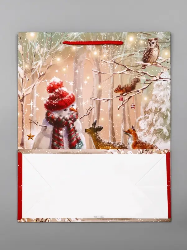 Пакет подарочный новогодний ламинированный, «Новогодние шары» , 26×12×32 см Пакет подарочный новогодний ламинированный, «Новогодние шары» , 26×12×32 см