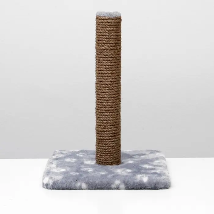 Когтеточка &laquo;Радость&raquo;, 30&times;30&times;40 см, на подставке, джут, серая