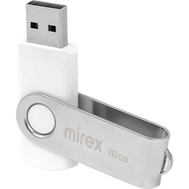 Флеш-память Mirex USB SWIVEL WHITE 16Gb (13600-FMUSWT16 )