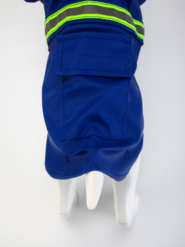 Куртка для собак с подкладом, размер XL (ДС 40, ОГ 56 см, вес 10-18 кг), синяя