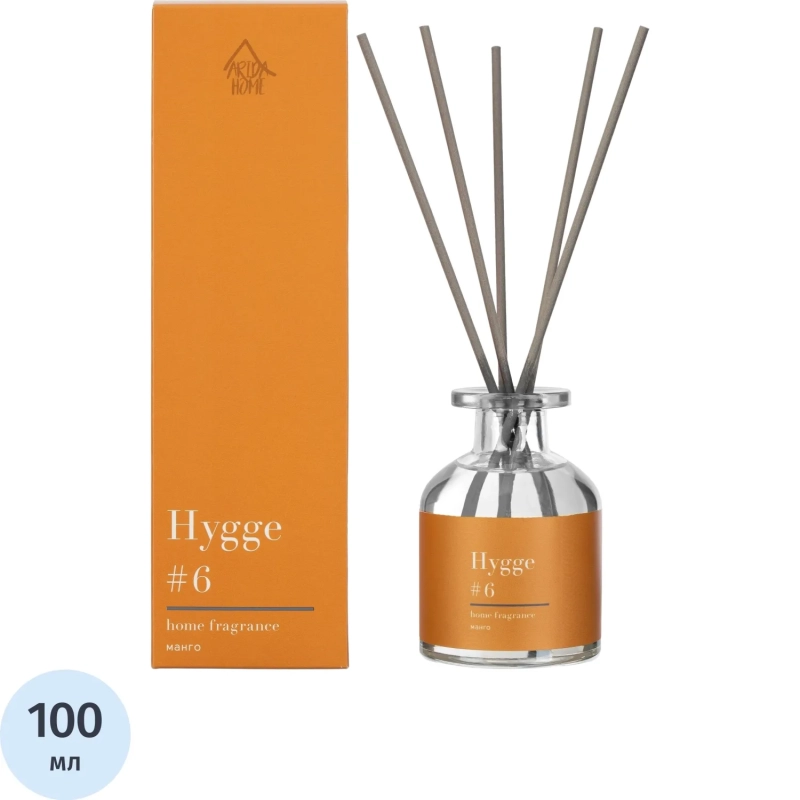 Аромадиффузор с палочками Hygge #6 Манго 100 мл