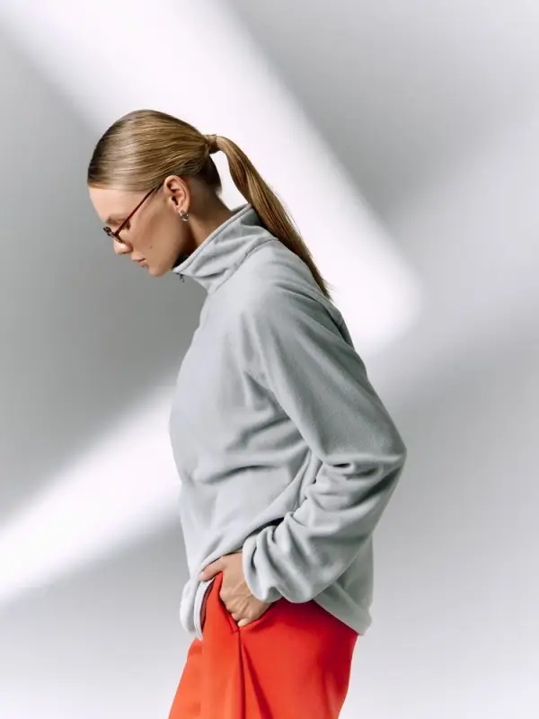 Куртка флисовая унисекс Fliska, светло-серая, размер XS/S Куртка флисовая унисекс Fliska, светло-серая, размер XS/S