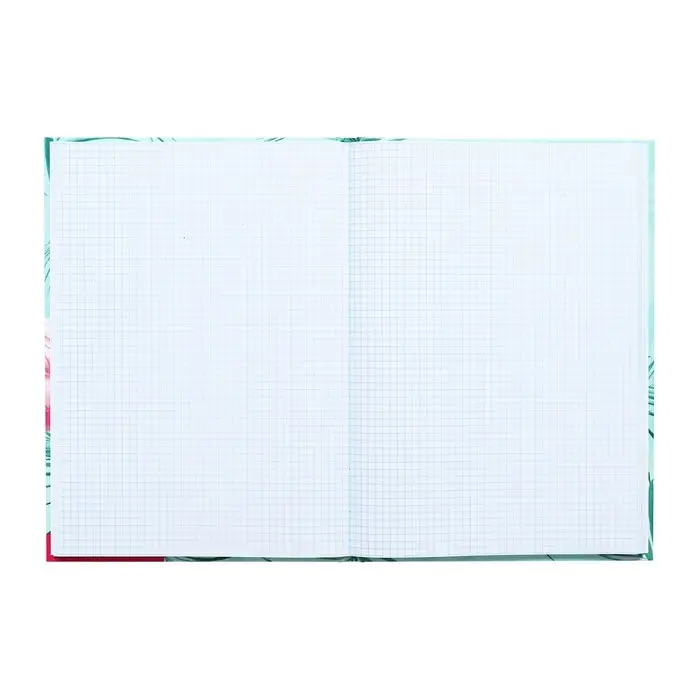 Колледж-тетрадь в твердой обложке 7БЦ, А4, 80 листов, Фламинго 1, блок в клетку, глянцевая ламинация