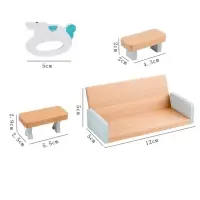 Кукольный домик с мебелью