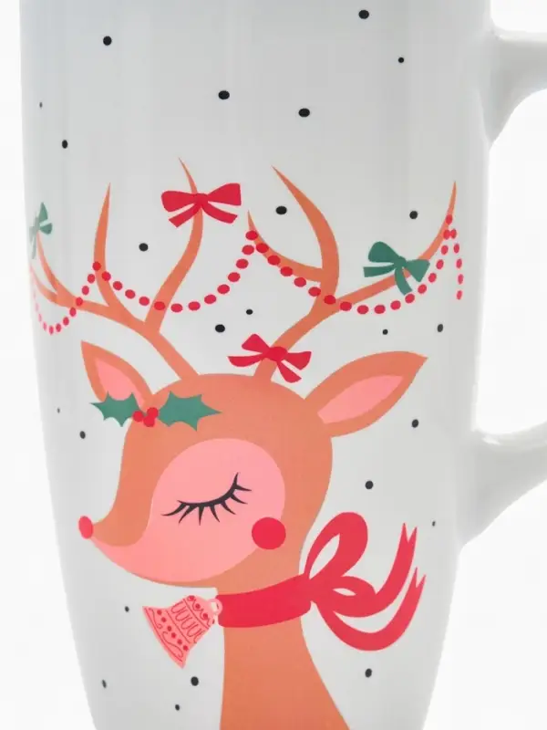 Кружка чайная новогодняя &laquo;Оленёнок&raquo;, 530 мл