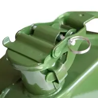 Канистра топливная металлическая вертикальная 10 Л (зелёная) AVS VJM-10