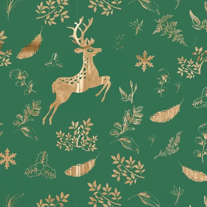 Бумага упаковочная тишью, новогодняя упаковка «Зимнее настроение»,50×66 см