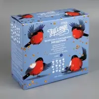 Гирлянда &laquo;Бахрома&raquo; 2.4&times;0.9 м с насадками &laquo;Звёздочки&raquo;, IP20, прозрачная нить, 186 LED, свечение синее, 8 режимов, 220 В