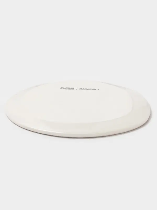 Блюдо для подачи Magistro Wood, 16&times;14&times;0.6 см, фарфор, коричневое