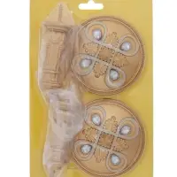 Держатель для штор CAPPIO KS033, d=98 мм, цвет золото с серебром, 2 шт.