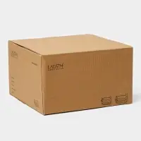 Корзины для хранения LaDо́m, 2 шт., ручное плетение, серые