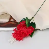 Цветы искусственные «Листики», h=34 см, МИКС