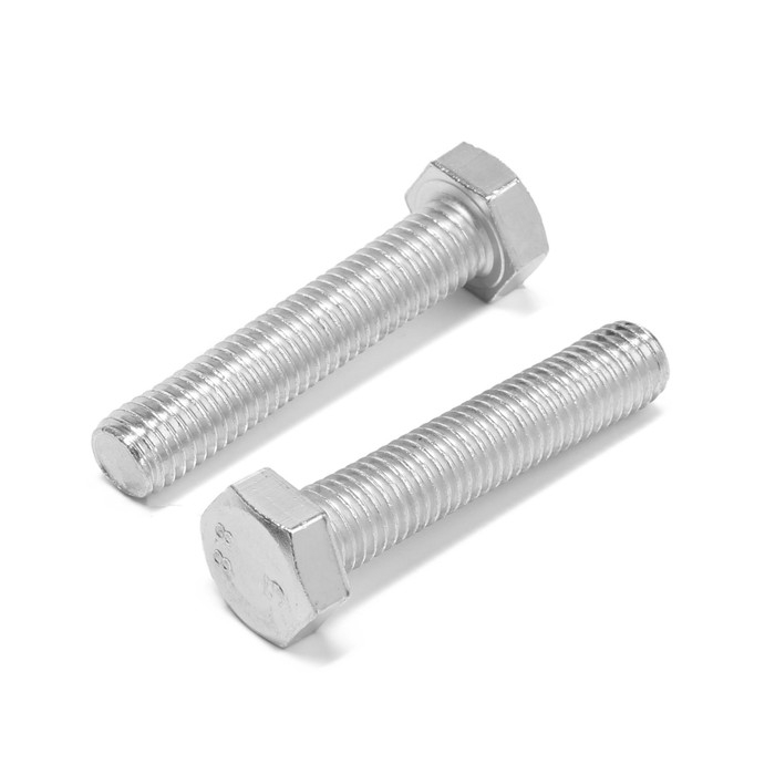 Болт ТУНДРА, оцинкованный, DIN 933, класс прочности 8.8, М12х60 мм, 1 кг Болт ТУНДРА, оцинкованный, DIN 933, класс прочности 8.8, М12х60 мм, 1 кг