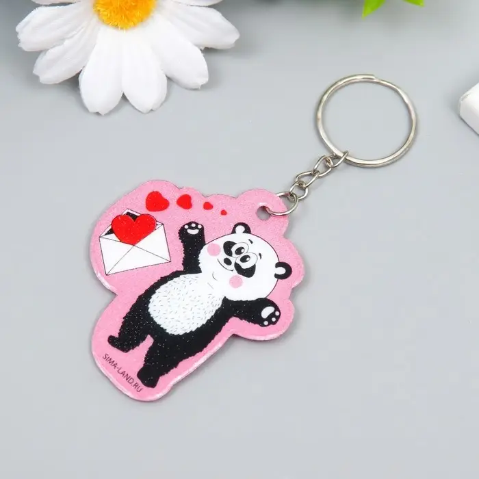 Брелок для ключей на кольце «Панда с романтичным письмом», EVA, 5×6 см Брелок для ключей на кольце «Панда с романтичным письмом», EVA, 5×6 см
