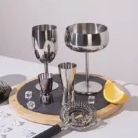 Бокал-коктейльная рюмка, 400 мл, 16&times;11.5 см, нержавеющая сталь, серебристый