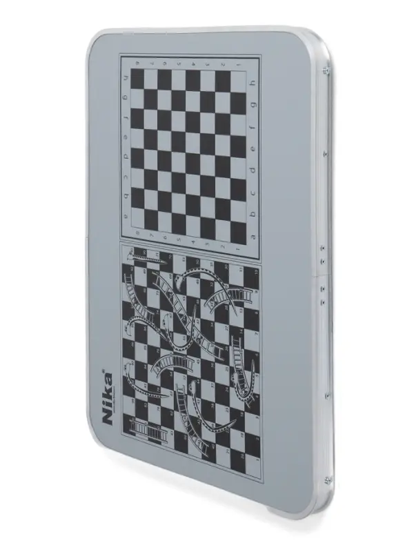 Стол туристический складной, 70&times;50&times;60 см, пластик, цвет металлик с принтом шахматная доска