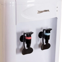 Кулер для воды Aqua Work 0.7LDR (бело-черный), эл.охл, нажим кружкой