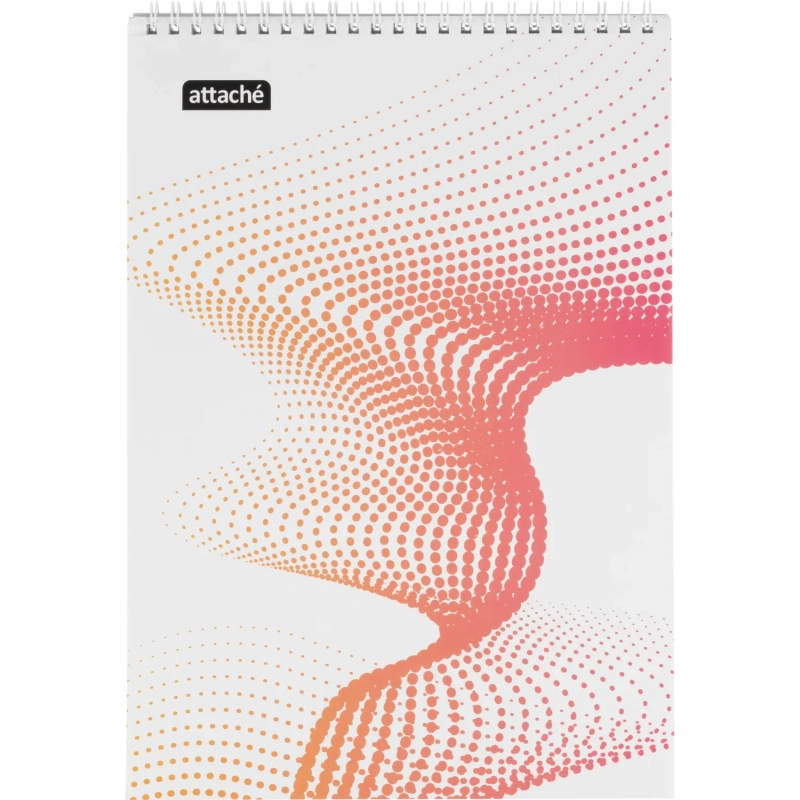 Блокнот А4,80л,клетка,метал.гребень,цв.обложка Forma