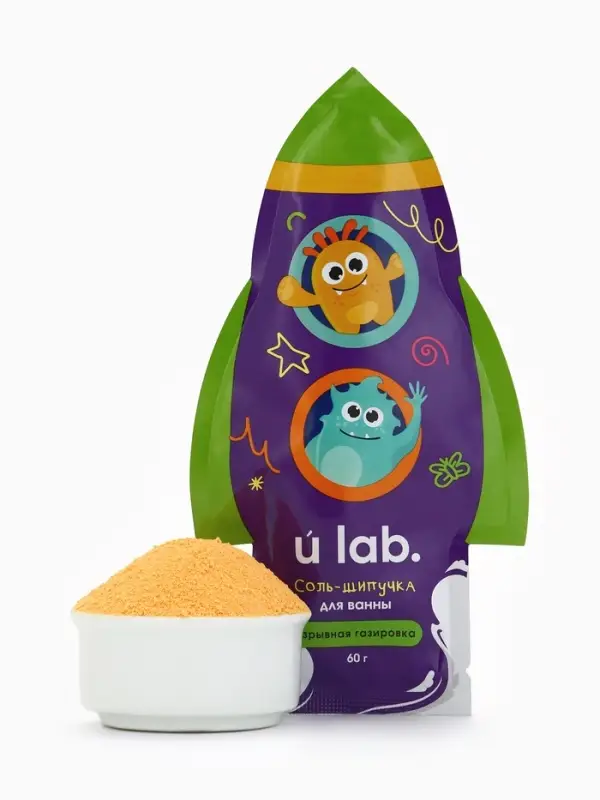 Соль для ванны &laquo;Монстрики&raquo;, 60 г, аромат взрывная газировка, ULAB