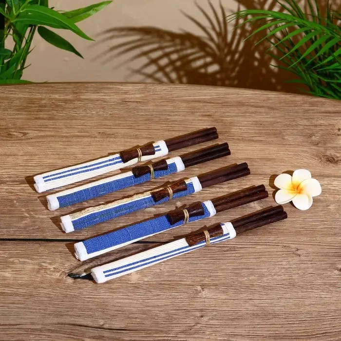 Палочки китайские  Палочки китайские "Сирень" 5 пар 25х10х2 см кокос, МИКС