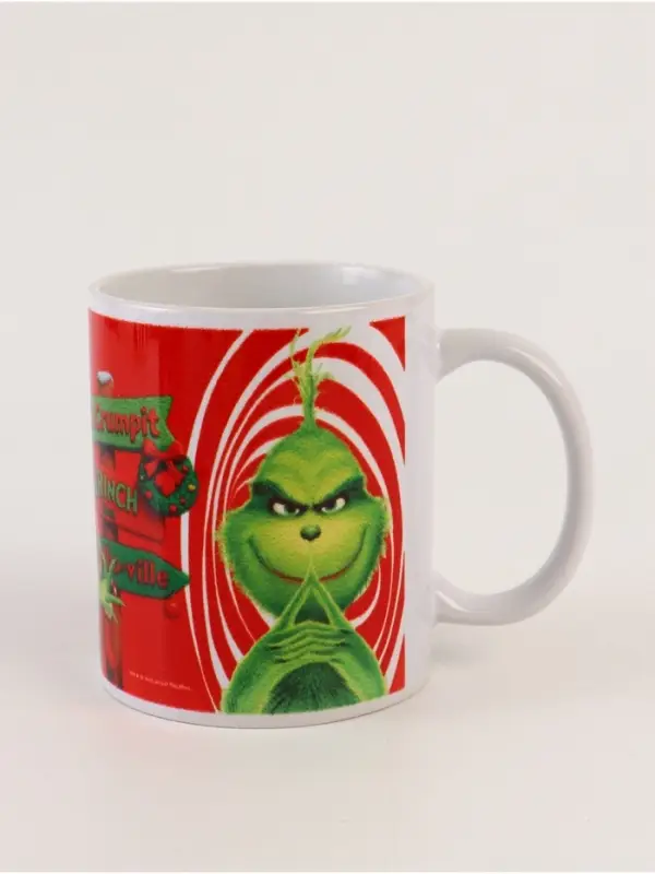 Кружка новогодняя сублимация 320 мл, Гринч Кружка новогодняя сублимация 320 мл, Гринч