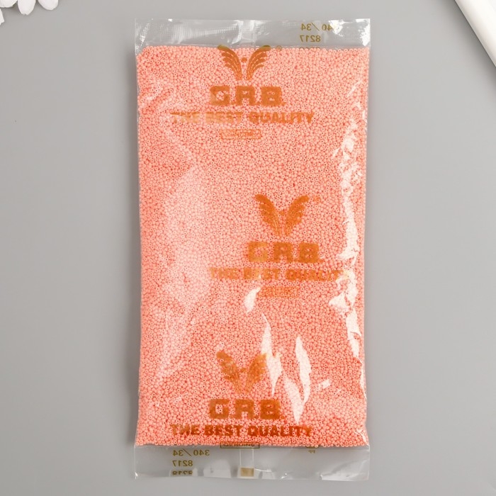 Бисер стекло 12/0  Бисер стекло 12/0 "Абрикосовый" ровный №686 450 гр