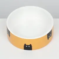 Миска &laquo;Удивление&raquo;, 230 мл, 12.5&times;4.5 cм, керамика, жёлтая