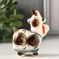 Фигурка фарфор &laquo;Маруся козочка&raquo;, 8.5 см, гжель цветная, МИКС